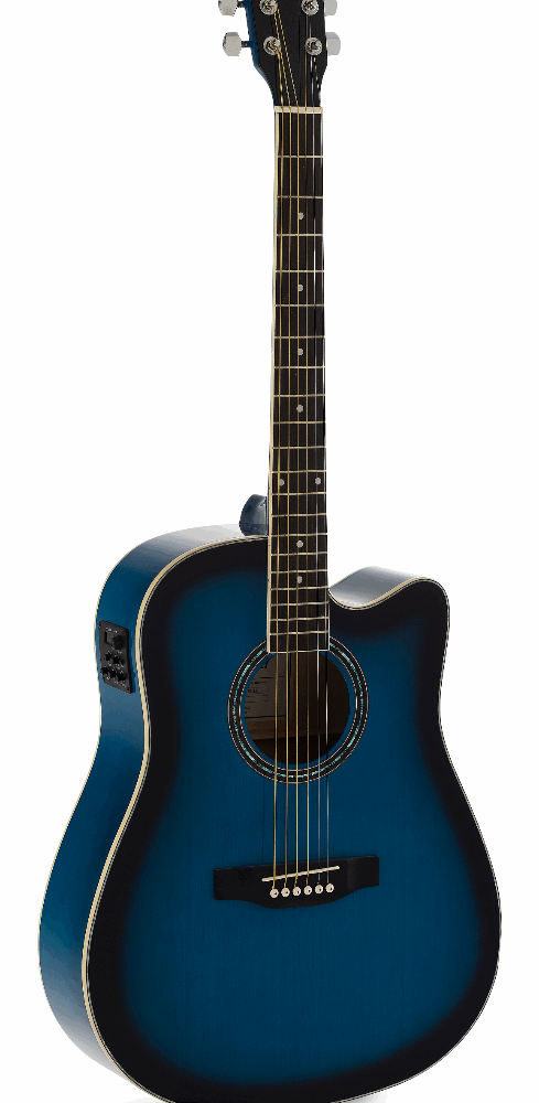GUITARRA ACÚSTICA ADMIRA TENNESSEE AZUL SATINADA