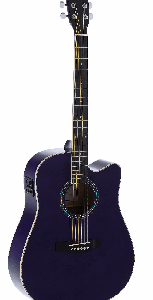 GUITARRA ACÚSTICA ADMIRA TENNESSEE MORADA SATINADA