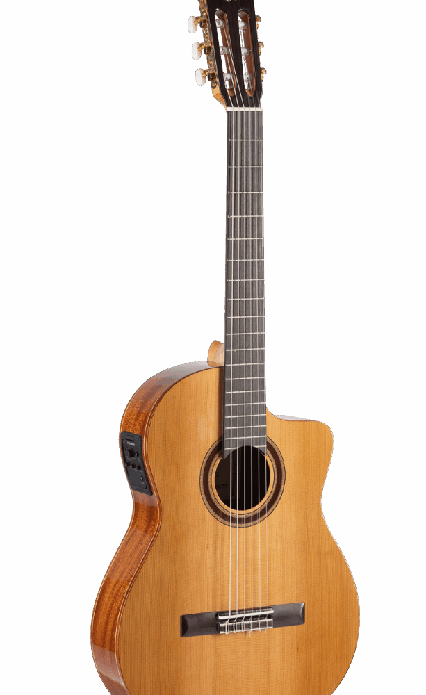 GUITARRA CLÁSICA ADMIRA GRANADA ELECTRIFICADA FISHMAN CUTAWAY ESTRECHA SERIE CONSERVATORIO