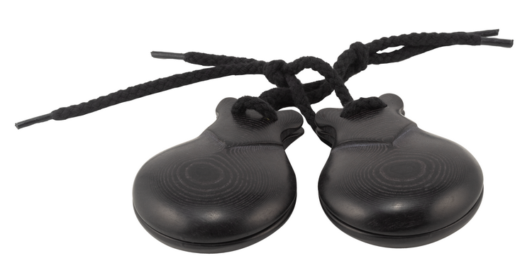 CASTAÑUELAS JALE DE TELA NEGRA DEL Nº 6