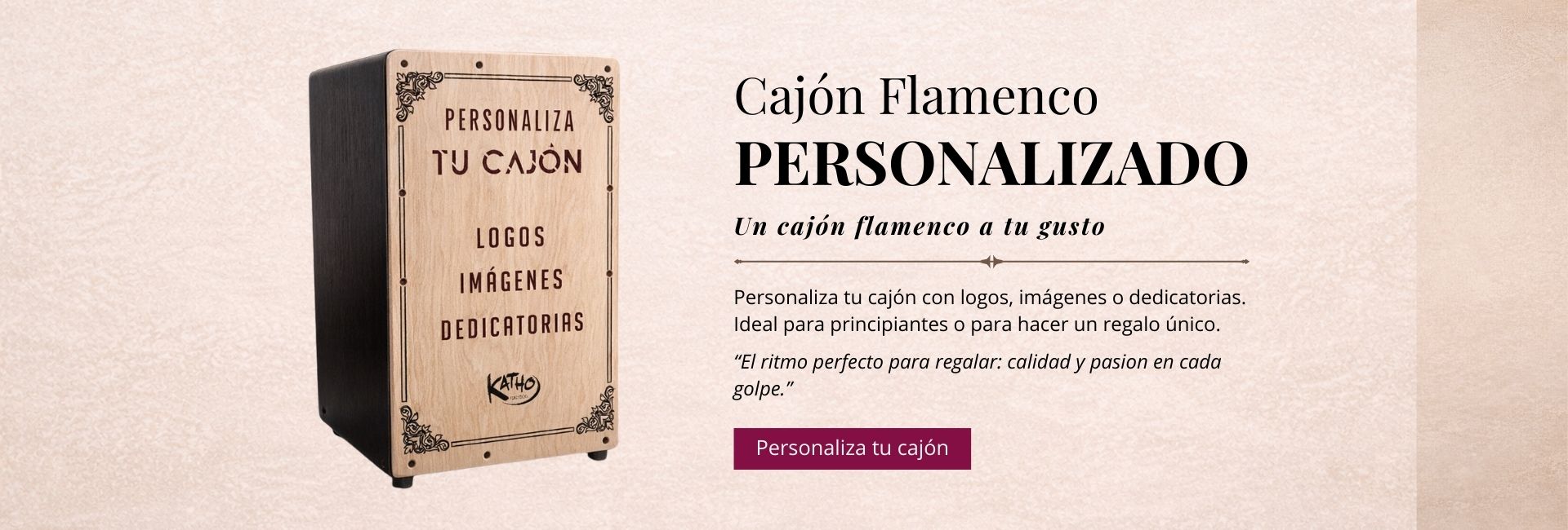 Cajón Flamenco Personalizado - Katho Percusión
